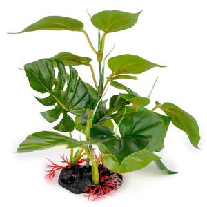 Caixa para Répteis com Plantas Aquáticas Artificiais de Plástico Ecológico, Decoração para Aquário com Folhas Grandes - Product Image 2