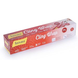 Cling Wrap 300 Sq Ft Non Pvc Plastic Food <b>Storage</b> <b>Microwave</b> Safe Kitchen Use - Product Image 1