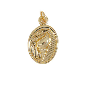 Heart-Shaped Pendant 14.7mm X 15.4mm Gold Plated Red Resin For Necklace Making Jewelry Findings - Product Image 5