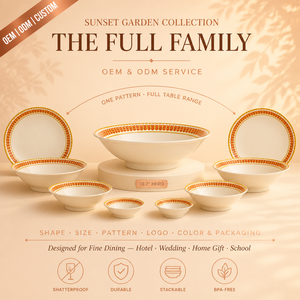 Fournisseur OEM ODM de vaisselle en mélamine en gros, bol en fonte pour wok, pour la maison, les cadeaux, les mariages, les événements traiteur, durable, large gamme de produits - Product Image 1