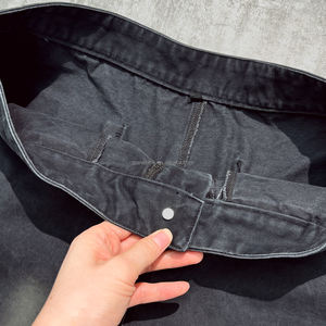 À la mode été coton Baggy Shorts survêtement Designer personnalisé Streetwear lavage à l'acide Shorts en détresse strass hommes Shorts - Product Image 4