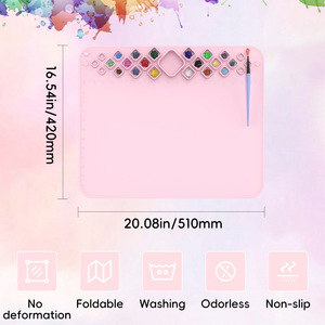 Tapete de Silicona para Arte, Multifuncional, Fácil de Limpiar, Grande, con Logotipo Personalizado, para Pintar y Dibujar, para Niños - Product Image 2