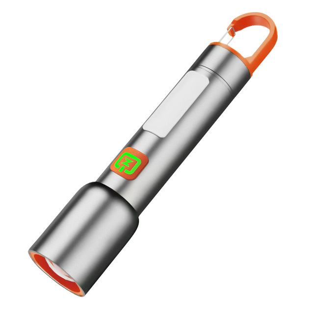 Explosions Tactical Telescopic Zoom White Laser LED USB Rechargeable Aluminum Alloy Flashlight IP65 Outdoor Lighting 500m+ Beam