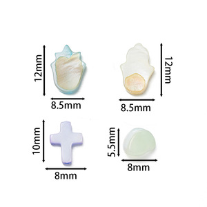 Natural Freshwater Seashell <b>Light</b> Colored Irregular Pieces Small DIY Jewelry Accessories For Phone Cases Bracelets Chains - Product Image 2