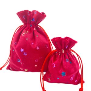 Bolsas de Regalo de Tela con Cordón de Lujo para Navidad, Nuevo Diseño Impreso, Bolsa Promocional - Product Image 3