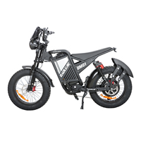 Vélo électrique Enduro 20 pouces, motocross, moteur 60V 2000W, VTT électrique tout-terrain pour adulte, style vintage, avec pneus larges
