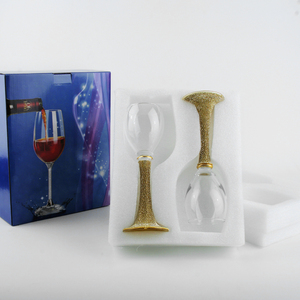 Lunettes à <span class=keywords><strong>vin</strong></span> en or, <span class=keywords><strong>ballon</strong></span> de 12 pouces, de qualité supérieure, avec emballage cadeau Unique, pour mariage, anniversaire - Product Image 6