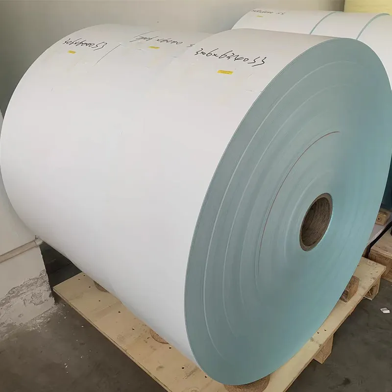 Lll Hoge Kwaliteit Jumbo Roll Thermisch Label Papier Gecoat Papier Roll Materiaal Met Stansen Op Maat