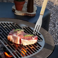 Accessoires de barbecue de haute qualité, ensemble de 22 outils de barbecue en acier inoxydable avec manche en bois, boîte cadeau de luxe en aluminium, barbecue d'extérieur