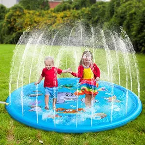 Permainan Menyenangkan Musim Panas Anak-anak Bayi Tikar Air Tiup Penyiram Luar Ruangan Bayi Percikan Air Bermain Tikar