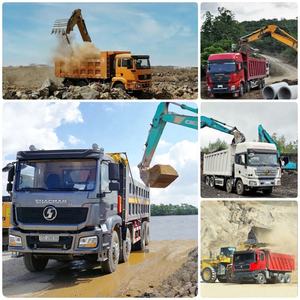 Truk sampah Shacman 12 Wheeler 4000-500hp 40Ton, truk pembuangan pekerjaan berat untuk transportasi Teknik - Product Image 3