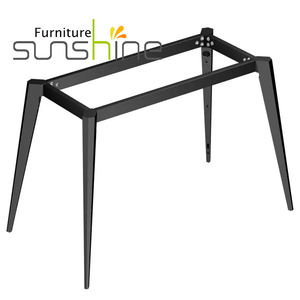 Vendita calda in metallo nero sala da pranzo tavolo da caffè con gambe in acciaio a basso prezzo set di mobili - Product Image 2