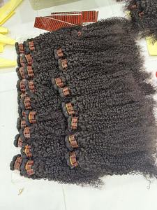 Letsfly 16.25$ Deep <b>Curly</b> 28inches Human hair <b>Bundles</b> 100% Human Hair Hair Weft 20PCS Wholesales 50g/pcs - Product Image 6