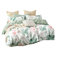 En stock tissu de coton sergé impression satin de fil peigné pour drap de lit taie d'oreiller et doublure en rouleau