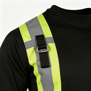 Mesh Breathable Reflective Safety Clothing Long Sleeve Hi Vis Shirts with Reflective Material - Product Image 4