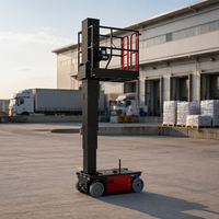 Plateforme élévatrice verticale autopropulsée compacte 3,6-6 m, utilisation facile, levage par un seul homme