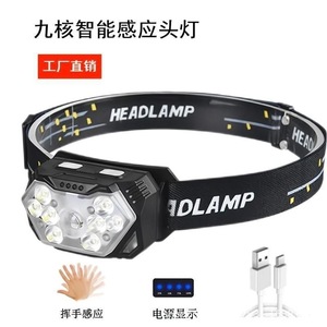 ไฟหน้าแบบ COB LED สว่างพิเศษ กันน้ำ ชาร์จ USB ได้ แหล่งกำเนิดแสงคู่ สำหรับวิ่ง แคมป์ปิ้ง ตกปลา ทำเหมือง - Product Image 4