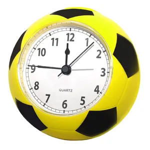 现代廉价多色足球造型台式球台时钟库存
