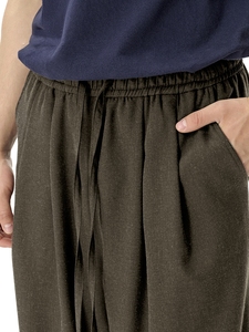 Fabricante de pantalones de alta calidad, pantalones de verano de lino, pantalones holgados de lino para hombre, pantalones de lino 100% - Product Image 6