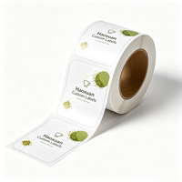 Etiquetas Personalizadas Haoxuan para Empaques de Té, Coloridas, de Película PET Blanca Brillante, Adhesivas e Impresas para Bolsas, Frascos y Cajas