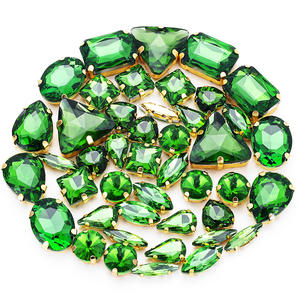 थोक थोक 50 पीसी 3 डी सीडब्ल्यू-ऑन स्टील क्व हीरे के गहने ग्लास गैंडा गैंडे - Product Image 6