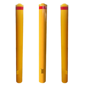 Nuovo Arrivo: Dissuasore di Sicurezza Interrato Australiano 1600mm GIALLO, Palo di Avvertimento, Barriera Stradale, Dissuasore Metallico per Parcheggi - Product Image 1