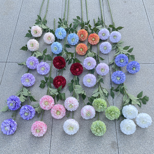 ดอกโบตั๋นจำลองสามพันชั้น 3 ชิ้น สำหรับตกแต่งงานแต่งงานและบ้าน - Product Image 1