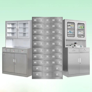 Venta directa de fábrica Gabinete de almacenamiento de medicina china tradicional de acero inoxidable Armario de farmacia Muebles de hospital - Product Image 1