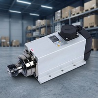 Moteur de broche CNC Holry 2,2 kW carré refroidi par air ER20 300 Hz 4 roulements 18 000 tr/min double tension vente en gros pour le travail du bois