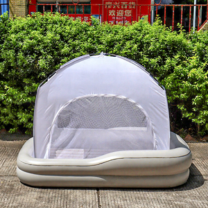 Customized Wholesale Factory Direct Kids Air Mattress with Removable Play Tent Detachable Set for Indoor Camping <strong>Fun</strong> <strong>Sleepovers</strong> - Product Image 1