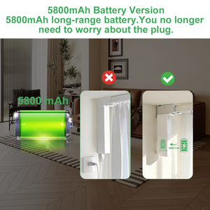 Moteur de <span class=keywords><strong>rideau</strong></span> intelligent Zigbee silencieux, 5800mAh, té<span class=keywords><strong>l</strong></span>écommande Bluetooth, contrôle par application pour Tuya Alexa Google Assistant SmartThings Alice - Product Image 3