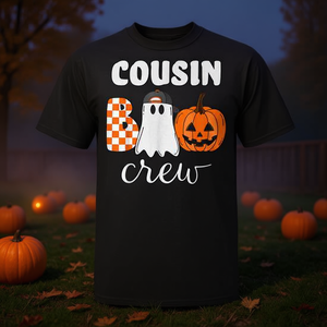 T-shirt à thème citrouille d'Halloween Cousin Boo Crew - Product Image 3