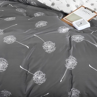 Offre Spéciale – Parure de Lit Quatre Pièces en Coton 300 Fils, Motif Pissenlit Tissé, Impression Personnalisée, Haute Qualité et Prix Abordable