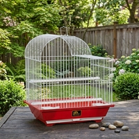 Cage à oiseaux en plastique rouge de petite taille Prevue Pet Products SP50011