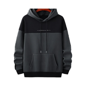 Ensemble pantalon et sweat à capuche en molleton 100% coton de haute qualité pour homme, anti-froissement, automne-hiver, coupe régulière, cordon de serrage personnalisé - Product Image 4