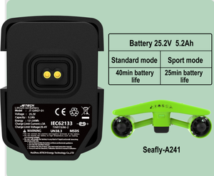 Potente Scooter Subacuático Portátil e Impermeable con Propulsión Eléctrica para Amantes de los Deportes Acuáticos (Diseño Moderno) - Product Image 6