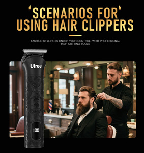 Tondeuse à barbe Ufree pour hommes, tondeuse à cheveux professionnelle, rasoir à cheveux, tondeuse à cheveux sans fil, <span class=keywords><strong>kit</strong></span> de rasage, réglage du soin - Product Image 3