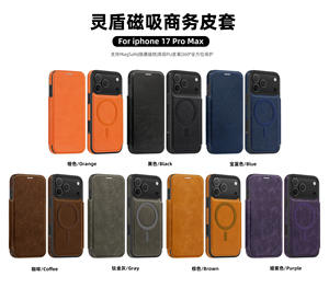 Funda de Cuero con Cierre Magnético y Bloqueo RFID, Protector de Teléfono de Cuerpo Completo para <span class=keywords><strong>Samsung</strong></span> S26 Ultra S25 S24 - Product Image 5