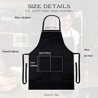 Tablier de cuisine multifonctionnel pour le nettoyage, vêtements de chef à domicile, pâtisserie, avec poches, tablier de nettoyage de cuisine pour adultes, logo personnalisé