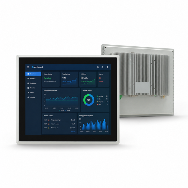 High Precision 15 Inch Industrial Touch Monitor 5ms Response Time Dustproof Waterproof Wall & Desktop Mount Available