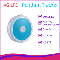 4G SOS botón de pánico Mini niños GPS Tracker collar con Detector de caídas ancianos alarma moda mini colgante 4G gps tracker