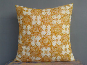100% Cotton <strong>Mustard</strong> Yellow Floral Block Print Pillow <strong>Cover</strong>, Premium Handmade <strong>Cushion</strong> <strong>Cover</strong> for Sofa Bedroom Decor - Product Image 4
