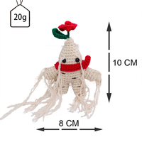 En gros : Porte-clés en crochet Panax Ginseng, Porte-clés animal en crochet, Porte-clés poupée en crochet positive, Porte-clés en peluche, Breloque de sac en crochet