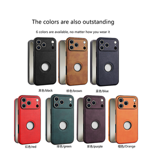 Nueva Funda de Cuero PU <span class=keywords><strong>para</strong></span> Teléfono Celular <span class=keywords><strong>iPhone</strong></span> X XR XS 11 12 13 17 Pro Max <span class=keywords><strong>7</strong></span> 8 14 15 16 <span class=keywords><strong>Plus</strong></span>, Marco Suave de TPU, Funda Protectora Antigolpes - Product Image 2