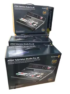 Comutador de transmissão ao vivo de boa qualidade, blackmagic atem de estúdio de televisão switch pro 4k