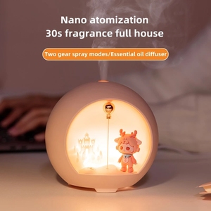 Difusor de Aceites Esenciales con Aroma de Planeta de Dibujos Animados, Bonito y Moderno, con Lámpara Ambiental de Levitación Magnética, <span class=keywords><strong>Humidificador</strong></span> de Aromaterapia, 2022 - Product Image 2