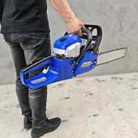 Motosierra Industrial de Alta Potencia de 85 CC/3400 W y 20 Pulgadas, Multifuncional, para Jardín, para Cortar Árboles, a Gasolina
