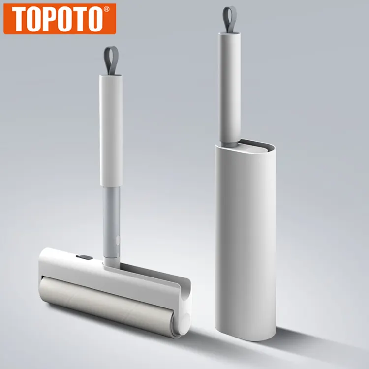 TOPOTO Portable Sticky TPR Reusable Clothes Clean Brush Dust Catcher Pet Hair Remover Lint Roller