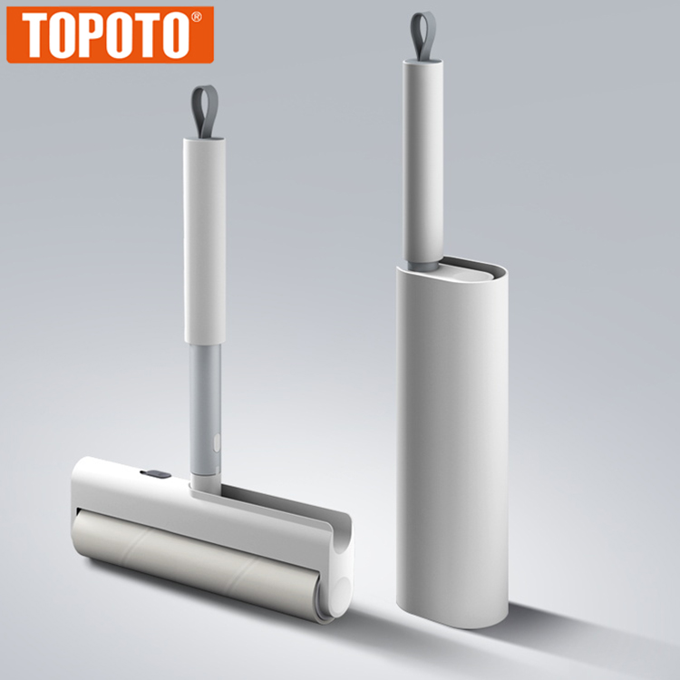 Topoto Draagbare Kleverige Tpr Herbruikbare Kleding Schone Borstel Stof Catcher Pet Hair Remover Lint Roller