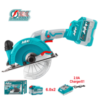 Scie circulaire sans fil JCTOP 165 mm avec moteur sans balais, batterie 21 V, pour le travail du bois, usage industriel et bricolage